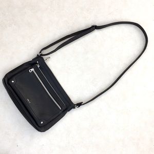 Relic black crossbody purse satchel silver